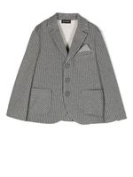 Monnalisa blazer rayé à simple boutonnage - Gris - thumbnail