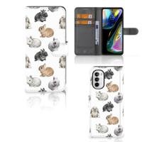 Telefoonhoesje | Met pasjeshouder | voor Motorola Moto G52 | Moto G82 Konijntjes