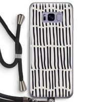 Moroccan stripes: Samsung Galaxy S8 Transparant Hoesje met koord