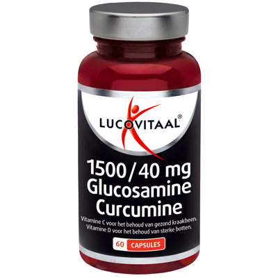 Lucovitaal Voedingssupplementen Glucosamine Curcumine 1500/40mg 60Capsules