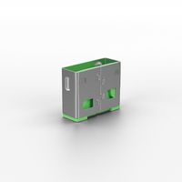 Lindy 40461 poortblokker USB Type-A Groen Acrylonitrielbutadieenstyreen (ABS) 10 stuk(s) - thumbnail