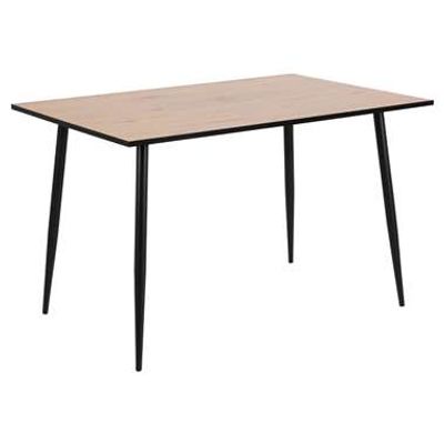 Eetkamertafel Viksmom - bruin/zwart - 75x120x80 cm - Leen Bakker