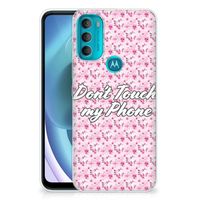 Motorola Moto G71 5G Silicone-hoesje Flowers Pink DTMP