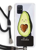 Avocuddle: Samsung Galaxy A71 Transparant Hoesje met koord