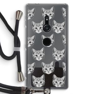 Kitten: Sony Xperia XZ2 Transparant Hoesje met koord