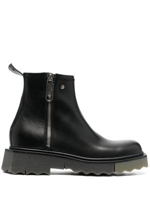 Off-White bottines Sponge à semelle contrastante - Noir