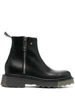 Off-White bottines Sponge à semelle contrastante - Noir