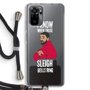 Sleigh Bells Ring: Xiaomi Redmi Note 10 Pro Transparant Hoesje met koord