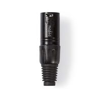 XLR-Connector | XLR 3-pins male | Zwart - thumbnail