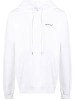 Off-White hoodie Wave Diag à lien de resserrage - Blanc - thumbnail