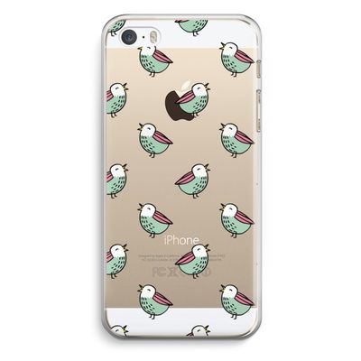 Vogeltjes: iPhone 5 / 5S / SE Transparant Hoesje