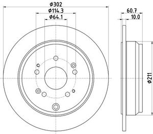 Remschijf Gecoat 55272PRO 8DD355119221