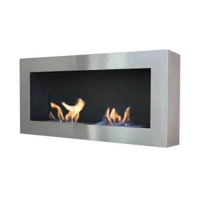 Grote muur-hangende bio-ethanol haard roestvrij staal | ScandiFlames | Hangende bio-ethanol haard | Roestvast staal Grote muur-hangende bio-ethanol haard roestvrij staal | ScandiFlames | Hangende bio-ethanol haard | Roestvast staal