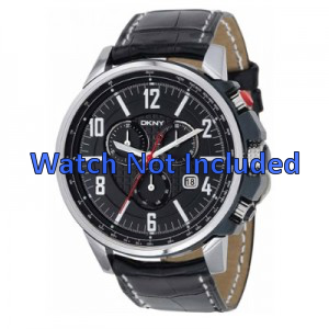 Horlogeband DKNY NY1325 Leder Zwart 22mm