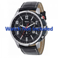 Horlogeband DKNY NY1325 Leder Zwart 22mm