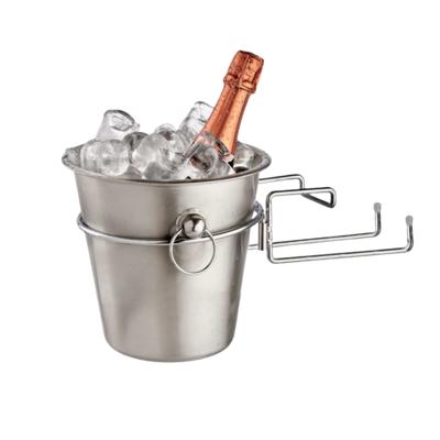 Ijsemmer set - 2 delig - RVS - 3L - inclusief houder - wijnkoeler