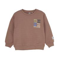 Daily7 winter sweater jongens - roze - oversized/print