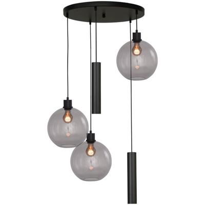 Masterlight Vide hanglampLazise 3x Ø 25cm en 2x GU10 zwart - 2642-05-05-50-525RB2