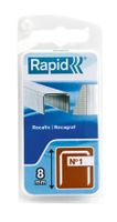 Rapid Nieten Type 1 Gegalvaniseerd, Blister 860st Lengte 8mm
