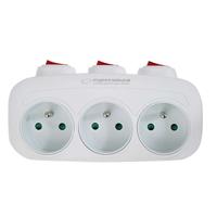 Esperanza ELK307W Elektrische verdeler 3 stopcontacten Wit