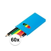 60x Doosjes potloden voor kinderen - thumbnail