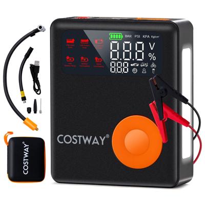 12V 2000A Autobatterijstarter met 150 PSI Bandenopblazer met Luchtcompressor 13000 mAh voor Benzinemotoren tot 8L Dieselmotoren tot 5L
