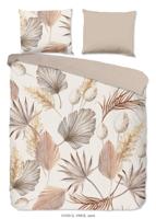 Good Morning Dekbedovertrek "bladeren" - Zand - (240x200/220 cm) - Katoen