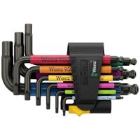 Wera 950/9 Hex-Plus Multicolour Imperial 3 Inbus Haakse schroevendraaierset 5/64 inch, 3/32 inch, 1/8 inch, 5/32 inch, 3/16 inch, 7/32 inch, 1/4 inch, 5/16