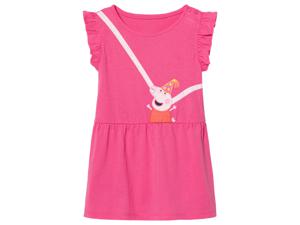 Meisjes jurk (86/92, Peppa Pig/roze)