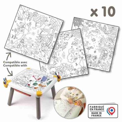 Smoby - Navulkleurplaten voor de creatieve kindertafel - 10 kleurplaten