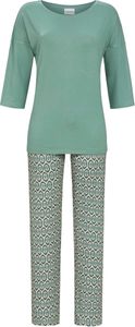 Basilicumgroene dames pyjama Ringella