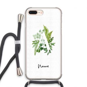 Green Brush: iPhone 8 Plus Transparant Hoesje met koord