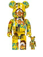 MEDICOM TOY x Andy Warhol x Jean-Michel Basquiat ensemble figurines BE@RBRICK 100% et 400% - Jaune