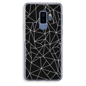 Geometrische lijnen wit: Samsung Galaxy S9 Plus Transparant Hoesje