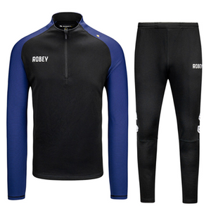 Robey - Performance Half-Zip Trainingspak - Zwart/ Blauw