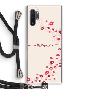 Kusjes: Samsung Galaxy Note 10 Plus Transparant Hoesje met koord