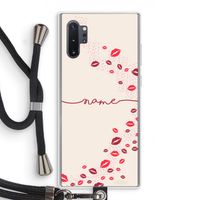 Kusjes: Samsung Galaxy Note 10 Plus Transparant Hoesje met koord
