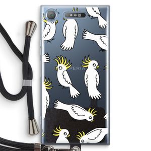 Papegaai: Sony Xperia XZ1 Transparant Hoesje met koord