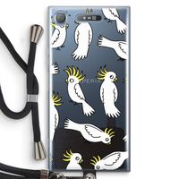 Papegaai: Sony Xperia XZ1 Transparant Hoesje met koord
