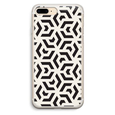 Crazy pattern: iPhone 7 Plus Transparant Hoesje