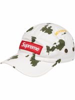 Supreme casquette à patch logo - Blanc