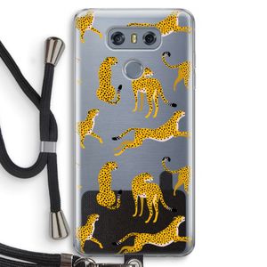 Luipaard: LG G6 Transparant Hoesje met koord