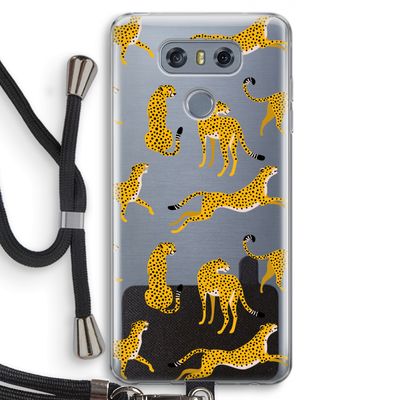 Luipaard: LG G6 Transparant Hoesje met koord