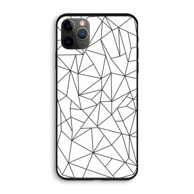 Geometrische lijnen zwart: iPhone 11 Pro Biologisch afbreekbaar hoesje