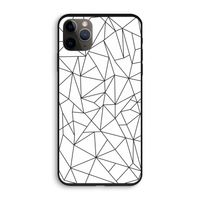 Geometrische lijnen zwart: iPhone 11 Pro Biologisch afbreekbaar hoesje