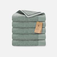 Walra Remade Cotton Handdoeken 50 x 100 cm - 550 gr/m² - Jade - 5 stuks