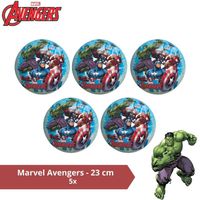 Bal - Voordeelverpakking - Marvel Avengers - 23 cm - 5 stuks - thumbnail