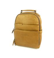 laptop rugzak AUSTIN wax pull up cognac - thumbnail