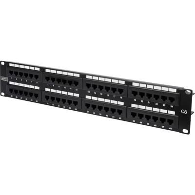 Digitus DN-91648U 48 poorten Netwerkpatchpaneel 483 mm (19) CAT 6 2 HE Meerdere kleuren Niet ingericht
