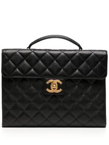 CHANEL Pre-Owned porte-documents à rabat (1997) - Noir